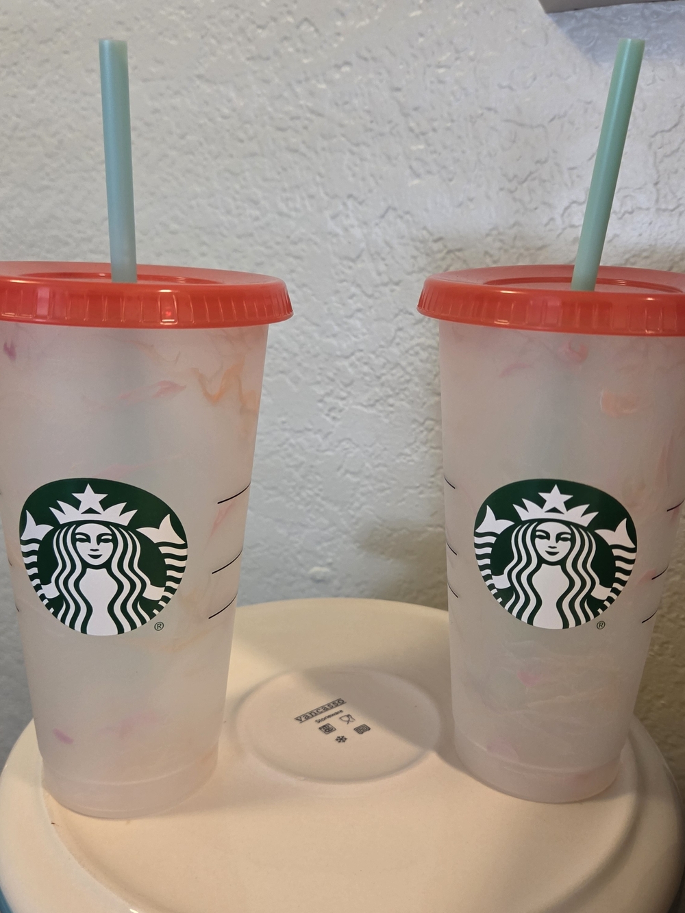 Starbucks Color Changing Confetti Reusable Cold Cups